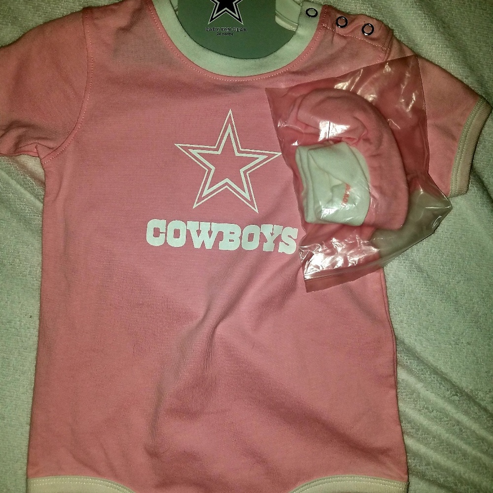 NWT Pink Cowboys Onesie